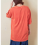 26/-天竺 パウダー加工 イタリア プリント ビッグ Tシャツ