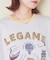 26/-天竺 パウダー加工 イタリア プリント ビッグ Tシャツ