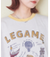 26/-天竺 パウダー加工 イタリア プリント ビッグ Tシャツ