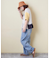 26/-天竺 パウダー加工 裾ギャザー ロゴ Tシャツ