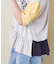 26/-天竺 パウダー加工 裾ギャザー ロゴ Tシャツ