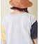 26/-天竺 パウダー加工 裾ギャザー ロゴ Tシャツ