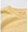 26/-天竺 パウダー加工 裾ギャザー ロゴ Tシャツ