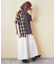先染め チェック 切替 ラグラン Tシャツ