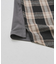 先染め チェック 切替 ラグラン Tシャツ