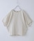 無地 キャンブリック バルーンスリーブ プルオーバー ブラウス