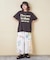 32/-OE天竺 ロゴ プリント Tシャツ