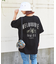 21/-シルケット風天竺 接触冷感 バックプリント ビッグ Tシャツ