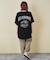 21/-シルケット風天竺 接触冷感 バックプリント ビッグ Tシャツ