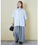 21/-シルケット風天竺 接触冷感 バックプリント ビッグ Tシャツ