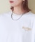 21/-シルケット風天竺 接触冷感 バックプリント ビッグ Tシャツ