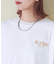 21/-シルケット風天竺 接触冷感 バックプリント ビッグ Tシャツ