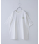 21/-シルケット風天竺 接触冷感 バックプリント ビッグ Tシャツ