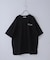 21/-シルケット風天竺 接触冷感 バックプリント ビッグ Tシャツ