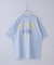 21/-シルケット風天竺 接触冷感 バックプリント ビッグ Tシャツ