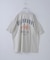 21/-シルケット風天竺 接触冷感 バックプリント ビッグ Tシャツ