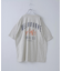 21/-シルケット風天竺 接触冷感 バックプリント ビッグ Tシャツ