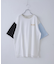 21/-シルケット風天竺 接触冷感 バックプリント ビッグ Tシャツ