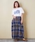 32/-OE天竺 ロゴプリント Tシャツ