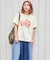 32/-OE天竺 ロゴプリント Tシャツ