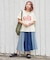 32/-OE天竺 ロゴプリント Tシャツ