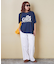 32/-OE天竺 ロゴプリント Tシャツ