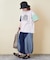 32/-OE天竺 ロゴプリント Tシャツ