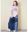 32/-OE天竺 ロゴプリント Tシャツ