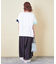 32/-OE天竺 グラフィック プリント スクエア Tシャツ