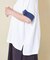 32/-OE天竺 グラフィック プリント スクエア Tシャツ