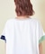 32/-OE天竺 グラフィック プリント スクエア Tシャツ