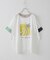 32/-OE天竺 グラフィック プリント スクエア Tシャツ