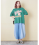 32/-ピーチ起毛 天竺 オゾン加工 ロゴプリント ラグラン Tシャツ