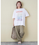 32/-ピーチ起毛 天竺 オゾン加工 ビッグ Tシャツ