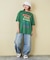 32/-ピーチ起毛 天竺 オゾン加工 ビッグ Tシャツ
