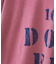 26/-天竺 パウダー加工 裾レイヤード ロゴ Tシャツ