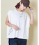 26/-天竺 パウダー加工 2WAY スリーブ Tシャツ
