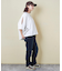 26/-天竺 パウダー加工 2WAY スリーブ Tシャツ