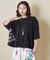 26/-天竺 パウダー加工 2WAY スリーブ Tシャツ