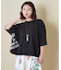 26/-天竺 パウダー加工 2WAY スリーブ Tシャツ