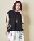 26/-天竺 パウダー加工 2WAY スリーブ Tシャツ