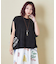 26/-天竺 パウダー加工 2WAY スリーブ Tシャツ