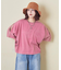 26/-天竺 パウダー加工 2WAY スリーブ Tシャツ
