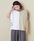 26/-天竺 パウダー加工 2WAY スリーブ Tシャツ