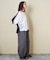 26/-天竺 パウダー加工 2WAY スリーブ Tシャツ