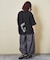 26/-天竺 パウダー加工 2WAY スリーブ Tシャツ