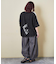 26/-天竺 パウダー加工 2WAY スリーブ Tシャツ