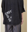 26/-天竺 パウダー加工 2WAY スリーブ Tシャツ