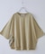 26/-天竺 パウダー加工 2WAY スリーブ Tシャツ