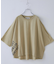 26/-天竺 パウダー加工 2WAY スリーブ Tシャツ